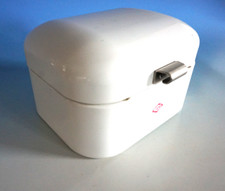 Vintage Wesco Bauhaus Brotdose Deckeldose Dose Metall lackiert weiß (FM22- 1253)