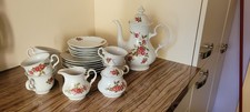Kaffeeservice 6 Personen  mit Blumenmuster