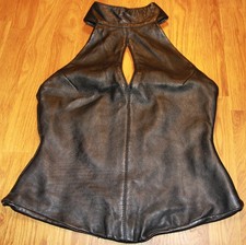 Lederbustier Ledertop Ledercorsage Echtleder Gr. S Fetisch sexy Domina NEU