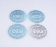NEU 4x SMC Embleme Ø 48 mm für Nabendeckel / Felgendeckel - SMC Alufelgen -