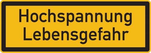 Hinweisschild hochspannung - hinweisschild,,