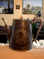 ANTIK KAFFEEKANNE , VERSILBERT