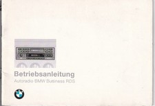 BMW Autoradio Business RDS Bedienungsanleitung 1994 Betriebsanleitung RN