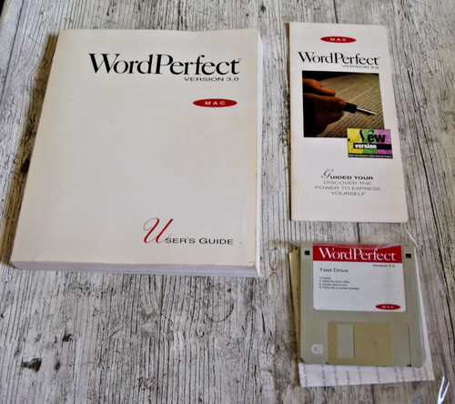 Wordperfect 0 software - v., 3.0