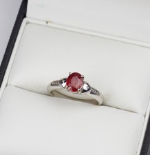 Gemporia weißgold rubin - 9k,