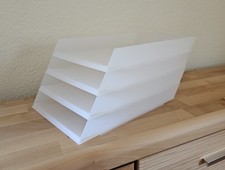 IKEA Ablagekasten Briefablage ~ 4 Stück ~ weiß transparent