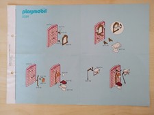 Playmobil Bauanleitung 5324 Nostalgie Badezimmer , A4, 2 Seiten