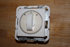 Gira Standard 55  Rollo Jalousie Schalter 015400 mit Knebel in reinweiß glänzend