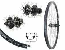 Hinterrad 26 Zoll 21-559 Disc Hohlkammer Shimano M475 6-Loch 8,-9,-10 fach 26"