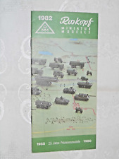 RMM,Roskopf,Prospektheft 1982Panzer,Modellautos,Modelleisenbahn,Helikopter,H0