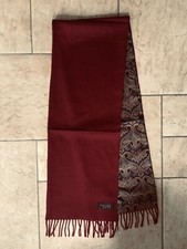 Wollschal bordeaux/ Rückseite