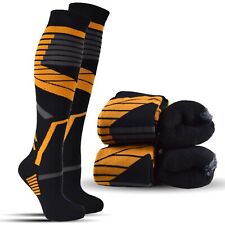 4 Paar Herren Thermo Arbeits- Kniestrümpfe Winter Skisocken Innenfutter