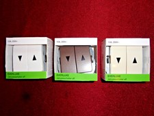 1 Stk. REV / düwi EVERLUXE Jalousie-Schalter uP, weiß/braun/cremeweiß, Rolladen-