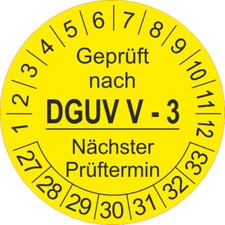 Geprüft nach DGUV V 3