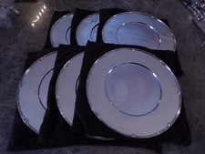 Robbe & Berking ALT-FADEN Satz 6 Platzteller 30 cm versilbert 90er TOP !