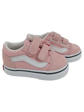 VANS Kinder Mädchen Sneaker low Gr. 18 Rosa Streetwear Klettverschluss