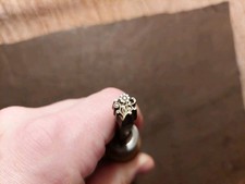 BUCHBINDER Hübscher Messing Vergolde Stempel BLUME Buchbinden BUCHBINDEREI 306