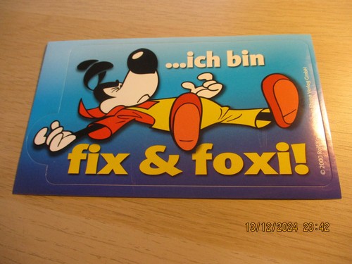 Fix und foxi - fix, aufkleber
