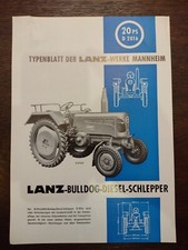 Original 20 HP Lanz D2016