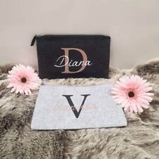 Personalisierte -Kosmetik-Tasche mit Wunsch-Namen  Make-up Tasche Glitzer