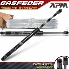 2x Gasfeder Heckklappe Dämpfer 538mm 750N für Peugeot 308 SW I 4E 4H Kombi 07-14