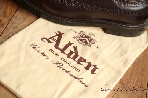 Alden burgundy shell cordovan - shell,