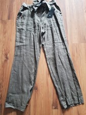 100% Leinen Damen Hose Gr. 42
