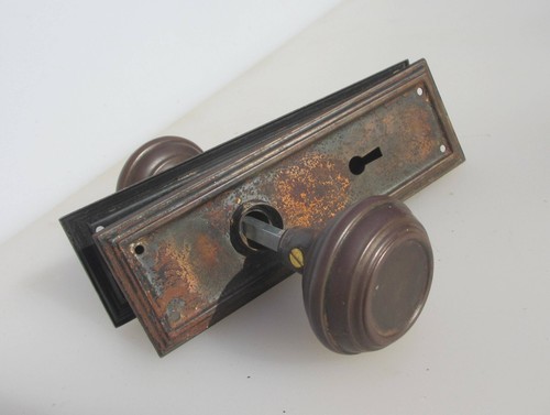 Vintage eiserne türknöpfe - vintage,