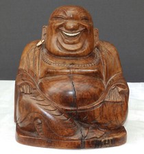 Holzfigur Buddha Höhe ca. 16