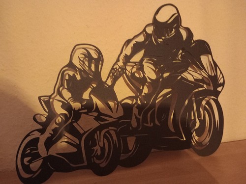 Motorrad wandbild metall - wandbild,
