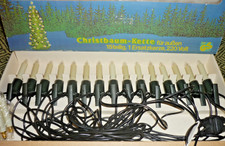 15 er  Außen Lichterkette Weihnachtsbeleuchtung Außenlichter Schaftkerzen Retro