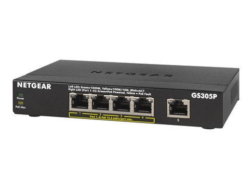 Netgear gs305p 100nas switch - netgear,