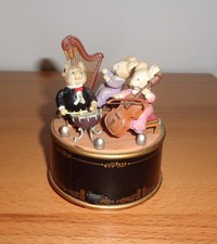 Vintage Deko Enesco Spieluhr Spieldose Mäuse Quartett Polonaise gebraucht