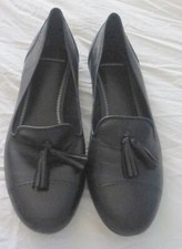 Vagabond Shoemaker Ballerina Slipper Halbschuhe Schuhe 42 Leder schwarz Mary Jan