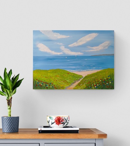 Original acrylbild bild - acrylbild,