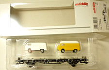Märklin H0 45082-03 Autotransportwagen-Set "VW-Bus Transport T2" mit 4 Wagen OVP