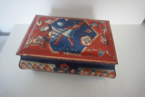 Jugendstil blechdose keksdose - jugendstil,