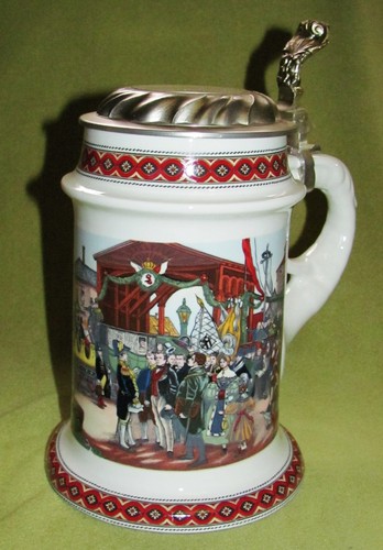 Großer porzellan bierkrug - großer,
