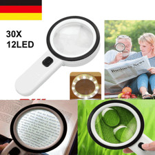 30 Fach Lupe mit 12LED Licht