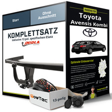 Für TOYOTA Avensis Kombi Typ T25 Anhängerkupplung starr +eSatz 13pol 03-09 NEU