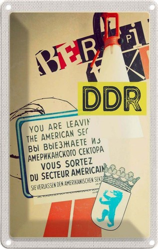 Blechschild 30x20 berlin - blechschild, cm