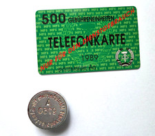 Stasi, Staatssicherheit Telefonkarte und Petschaft