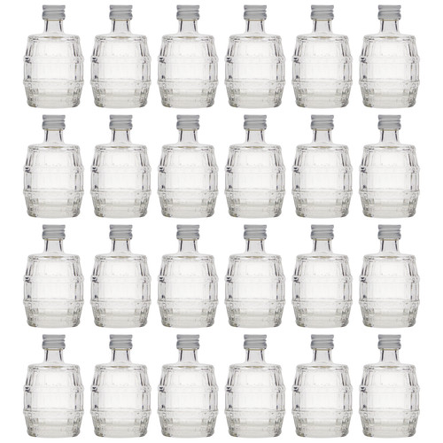 24x 50ml glasflasche klarglas - 24x,