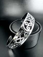 Kelten Armreif Edelstahl Triskele Knoten Armband Damen Herren Wikinger Biker 92