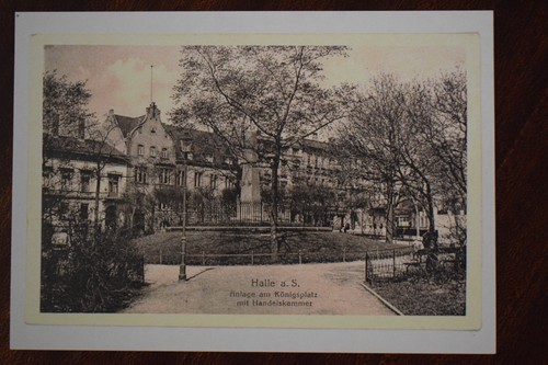 Halle saale anlage am - ak, /