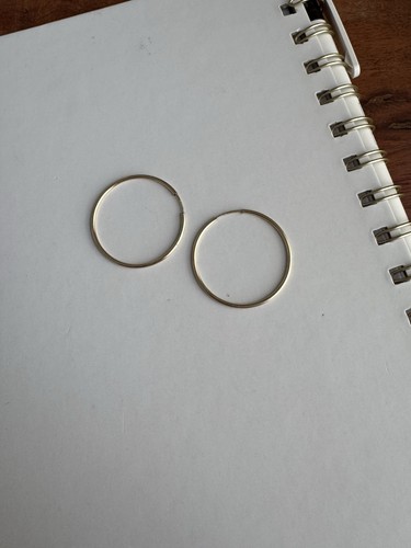 Xxl hoops gold filled - hoops, cm