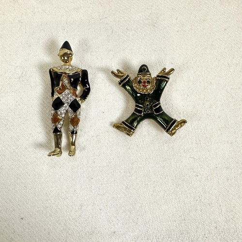 Vintage clown gold blue - 2x,