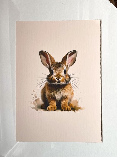 Hasen bild kunstdruck - kunstdruck, häschen