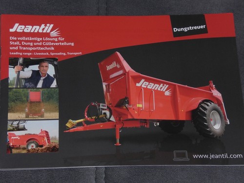 Jeantil dungstreuer prospekt - jeantil,