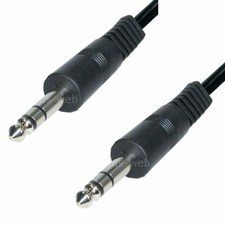 Audio Kabel 6,3mm Klinke 1,5m 2 Stecker Anschlusskabel Klinkenkabel stereo